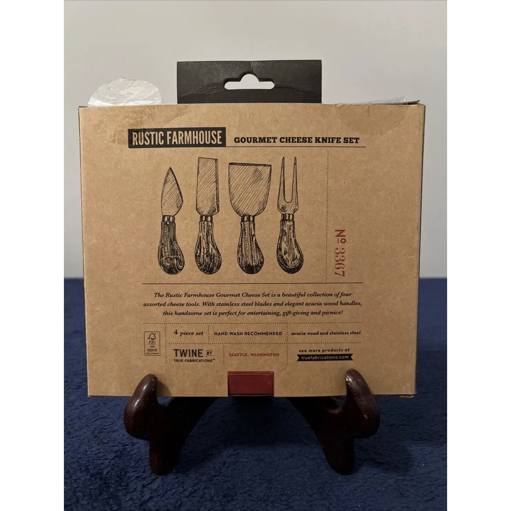 Twine Rustic Elegance Rustic Farmhouse‎ Gourmet Cheese Knife Set